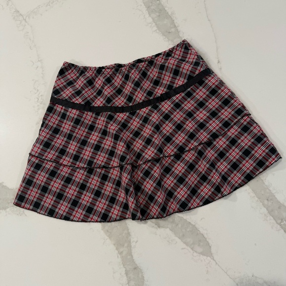 Joey B Dresses & Skirts - Vintage y2k Joey B Plaid Mini Skort Skirt Juniors Size Large Red/Black Twee Punk